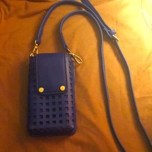 Dark Blue Crossbody Phone Bag